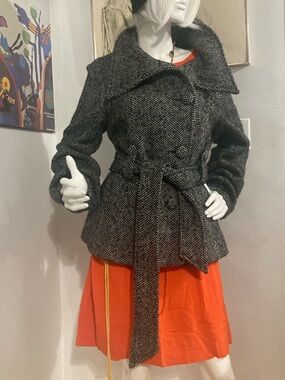 H&M Tweed Wool Blend
Retro 50s Coat - Vintage Y2K